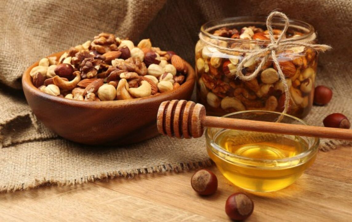 honey with walnuts to improve potency